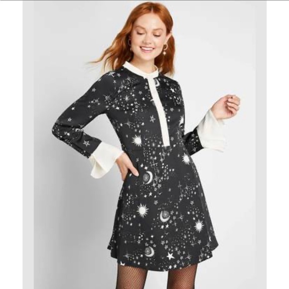 ModCloth Astrology Dress Sz. 4 - Picture 2 of 7